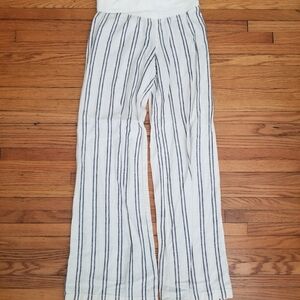 Old Navy White and Black Striped Women's Pajama Bottoms